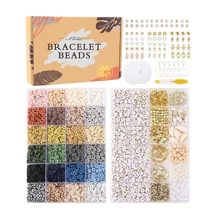 24 color 6mm polymer clay bead jewelry making bracelet necklace DIY Set Accessories For Jewelry