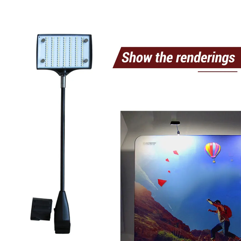 EXW Trade Show Lights With Mounting Brackets LED Display Connectable Tradeshow Light Arm LED Exhibition Lighting