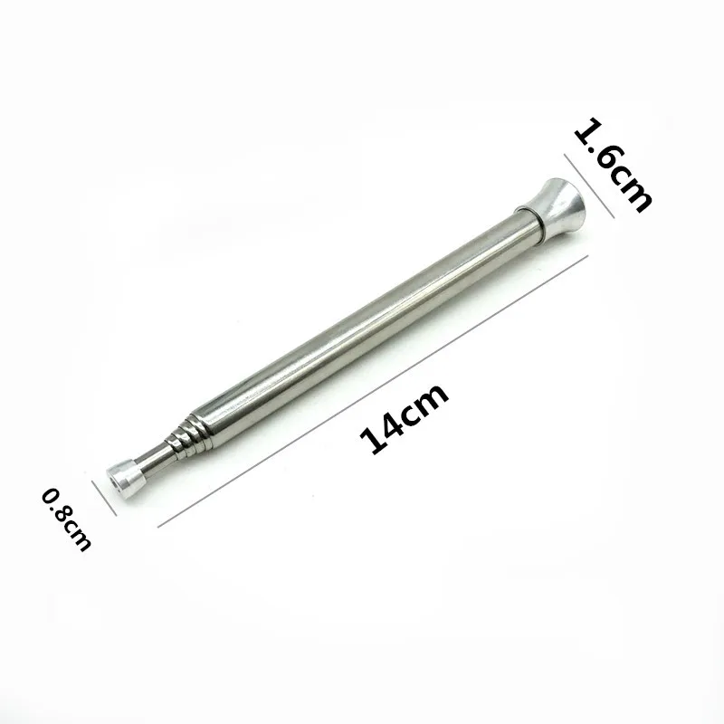 Stainless Steel Pocket Bellow Collapsible Fire Blower Pipe Camping Fire Blow Tube