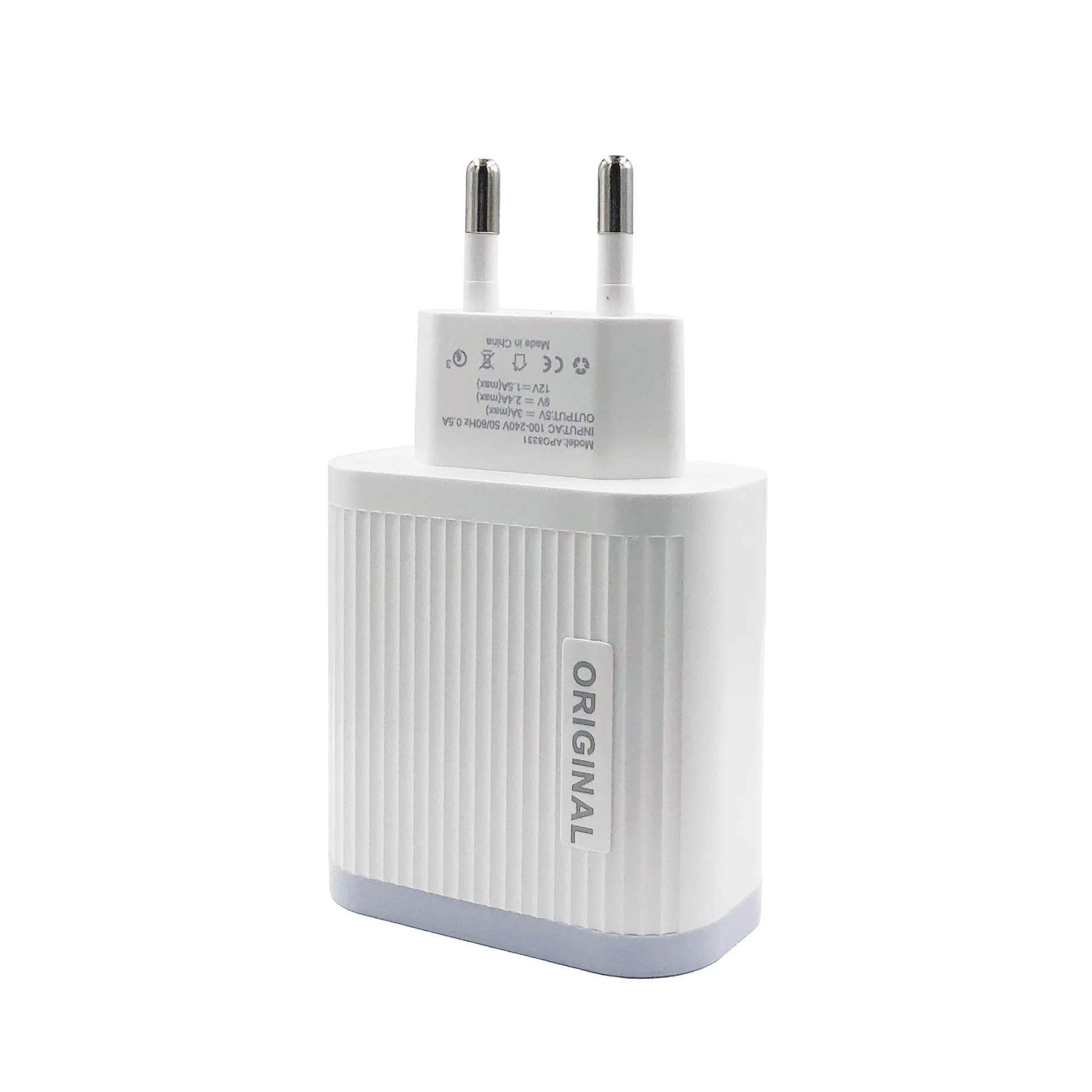 Private model qc3.0 fast charging 5v9v12v mobile phone universal fast charger EU US regulation travel charging