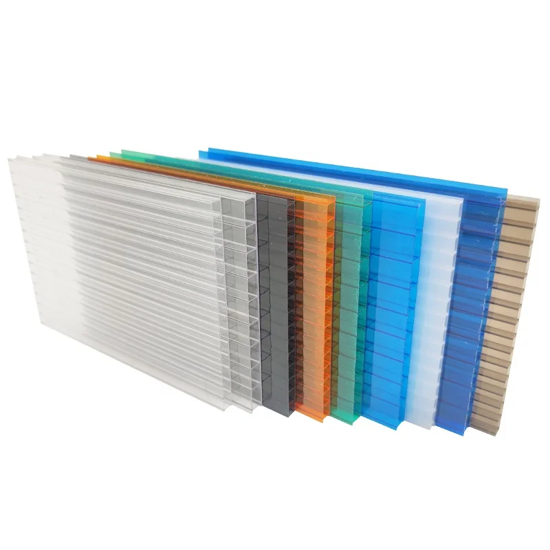 Anti UV polycarbonate hollow sheet for roofing shed & skylight dome