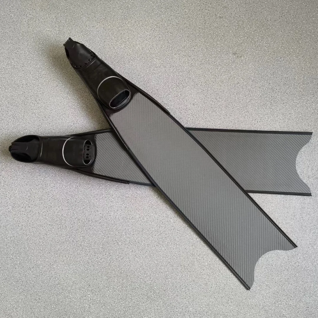 KUBO custom Pure Carbon Fiber Long spearfishing blade freediving Tech Diving Fins lifesaving Speed swimming fins