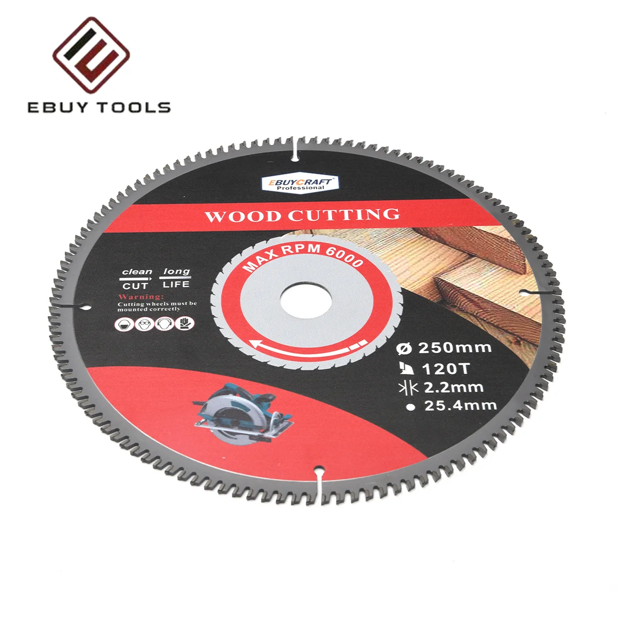 Great Quality 250mm  TCT  Saw Blade TCT Circular Cutting Disc For Wood Cutting