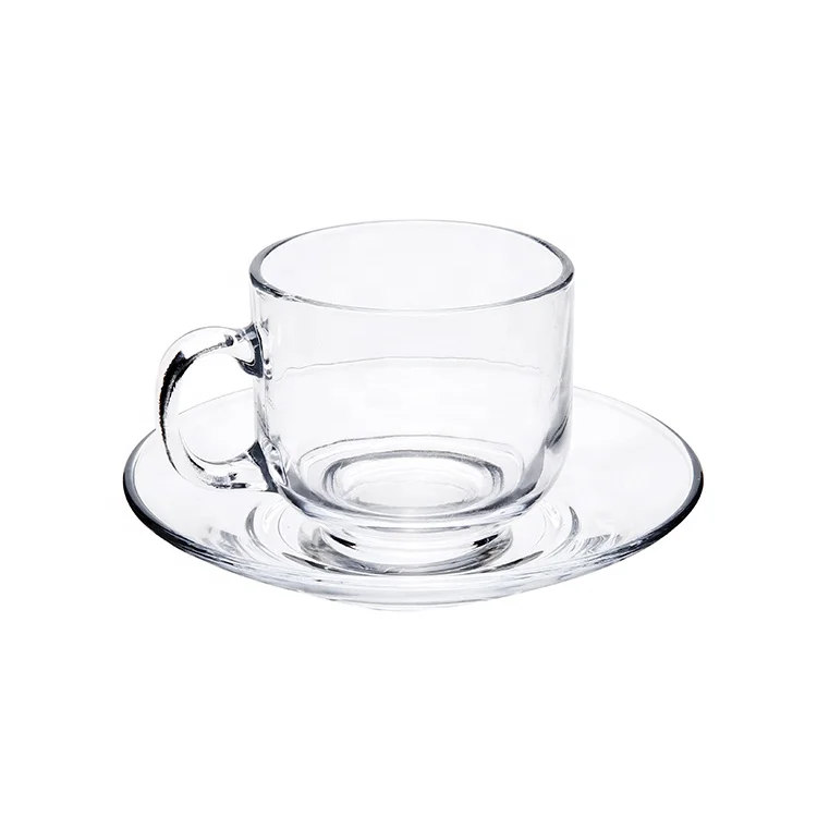 150ML Environmental Standard Glass Cup and Saucer Fruit Sets