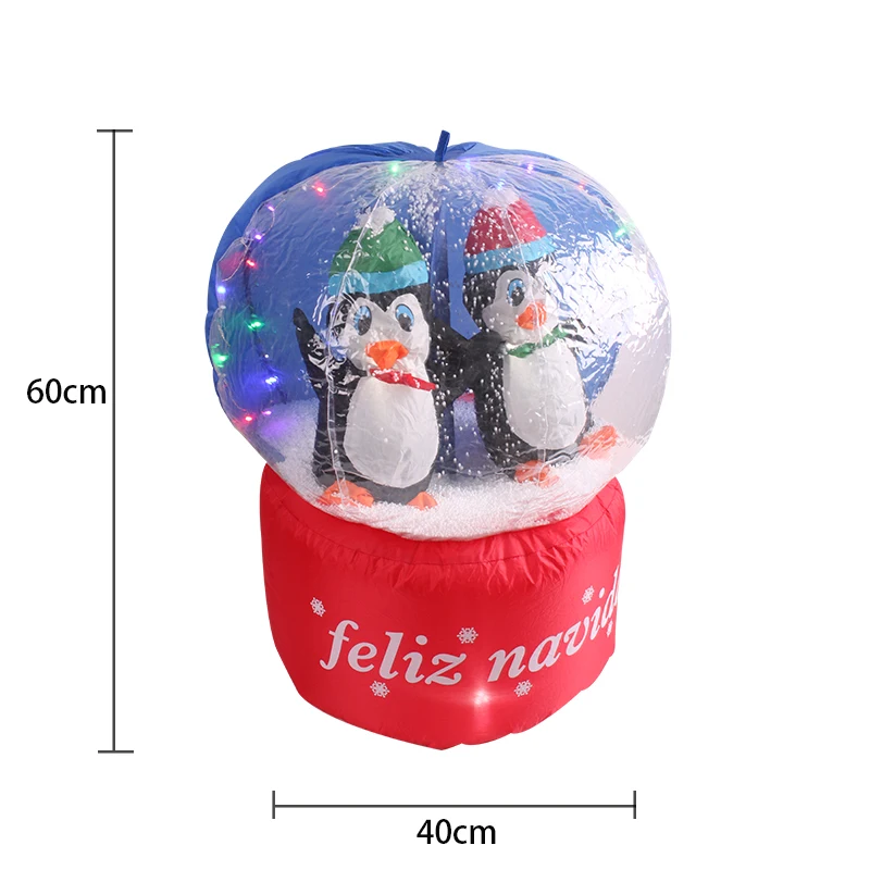 
 Рождественский надувной хрустальный шар, прозрачный Снежный шар, персонализированный рекламный шар для выставки, декоративный шар  