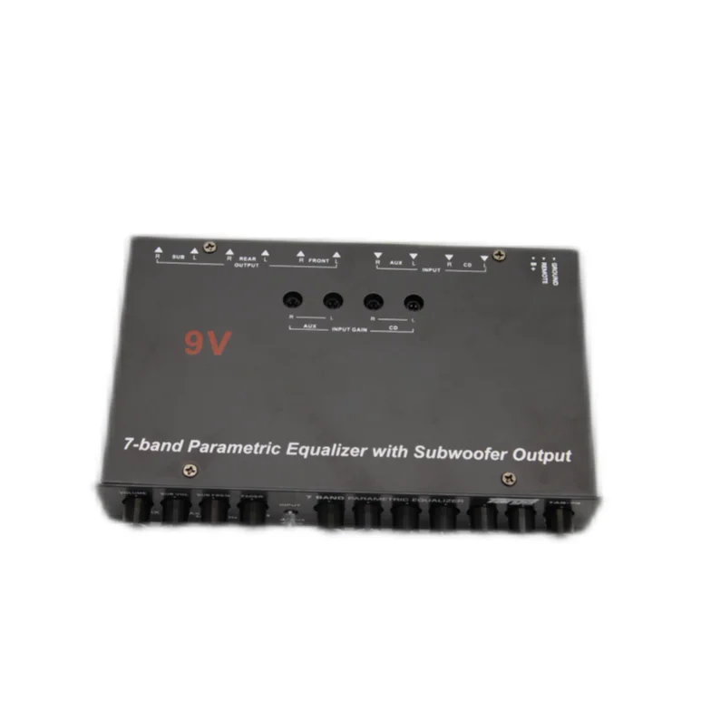 7 Band Car Equalizer For Car Amplifier Adjustable Frequency Parametric Car EQ Equalizer
