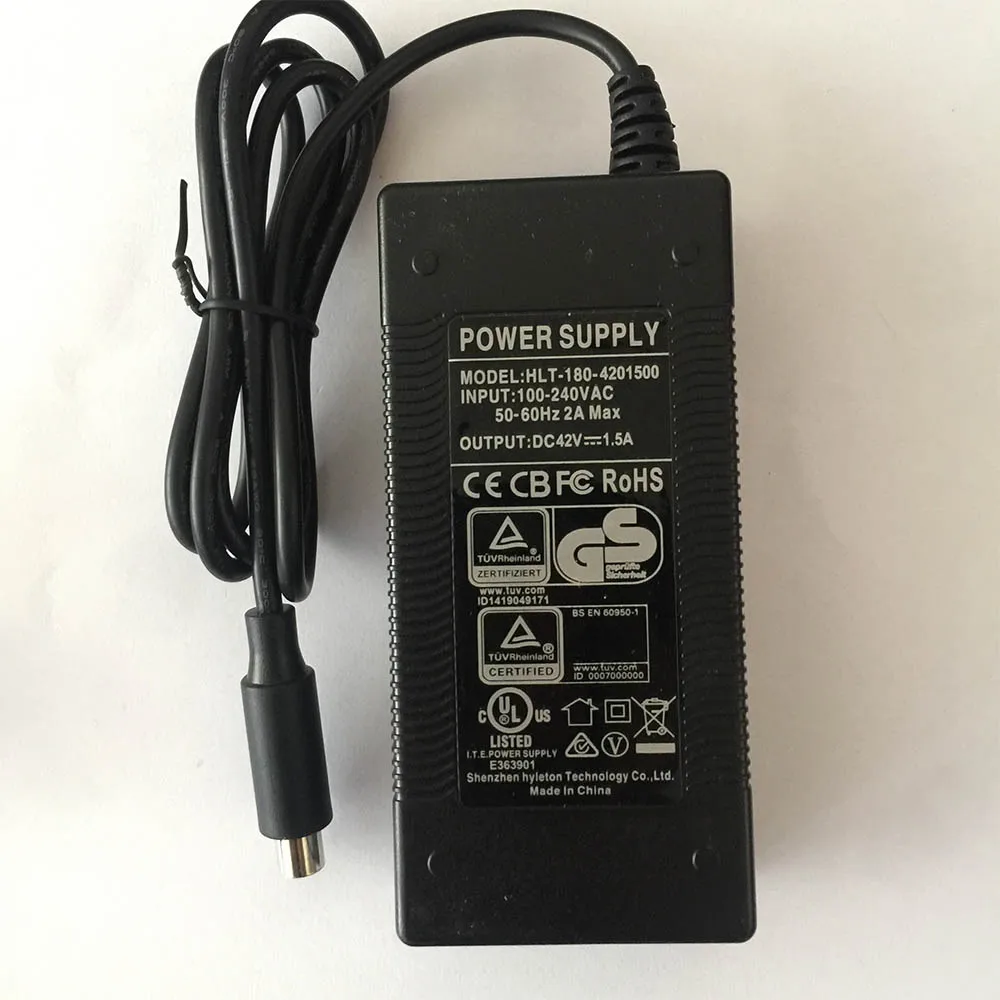 Electric Scooter Bike Charger 42V 1.5A Lithium Battery Charger for 36v Xiaomi scooter Parts Power Adapters