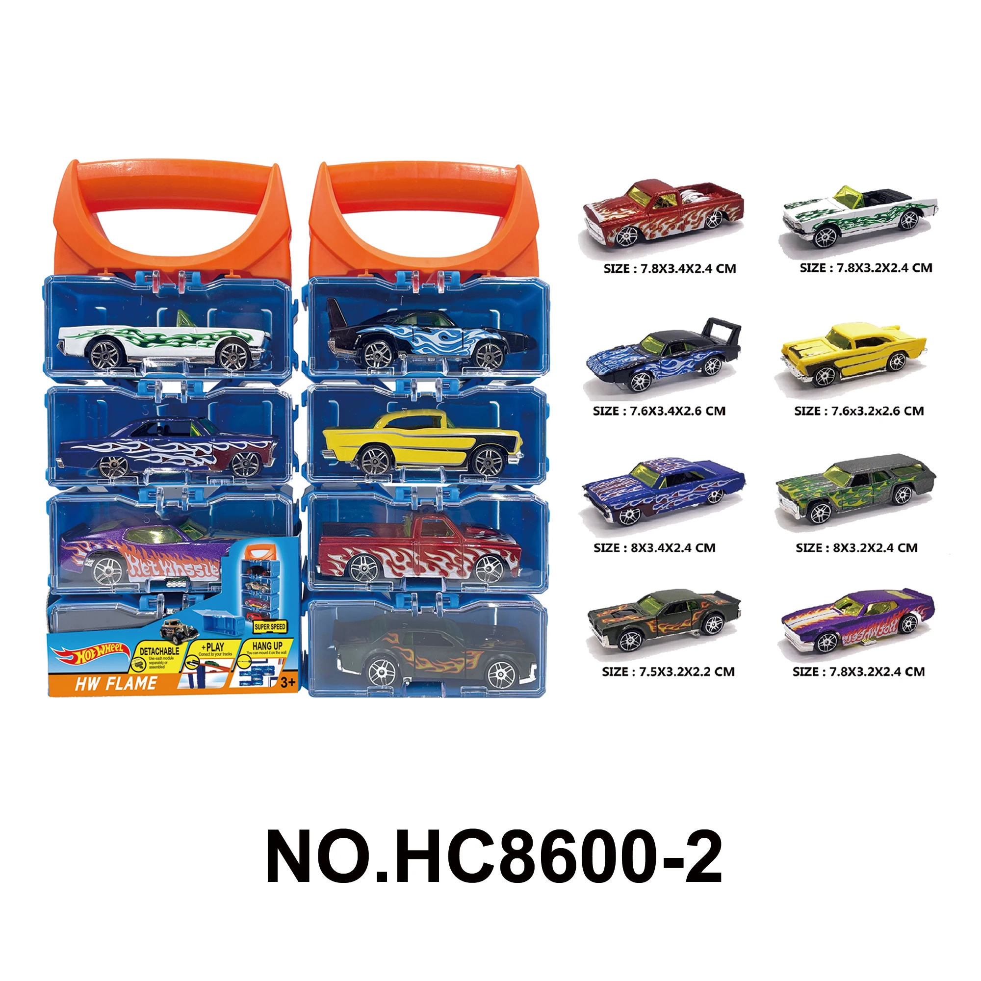 Wholesale 1:64 Scale 4-Piece Set of Premium Alloy Diecast DIY Portable Box Model Cars Pull-Back Action Toy Vehicles for Kids 3+