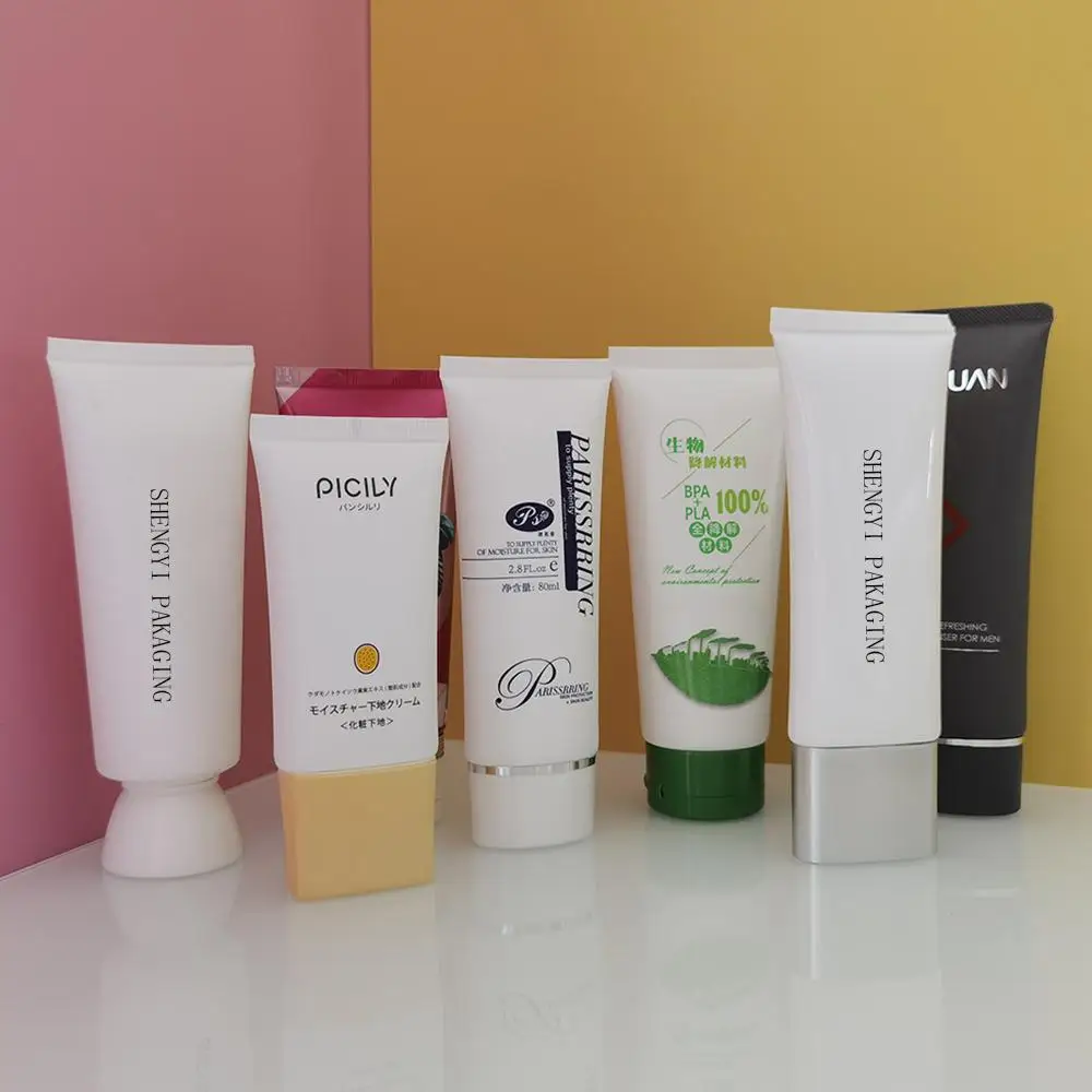 5 10 15 20 30 40 50 80 100 120 150 200 ml custom squeeze PCR PLA Plastic Empty Hand Cream lotion Cosmetic Packaging tubes