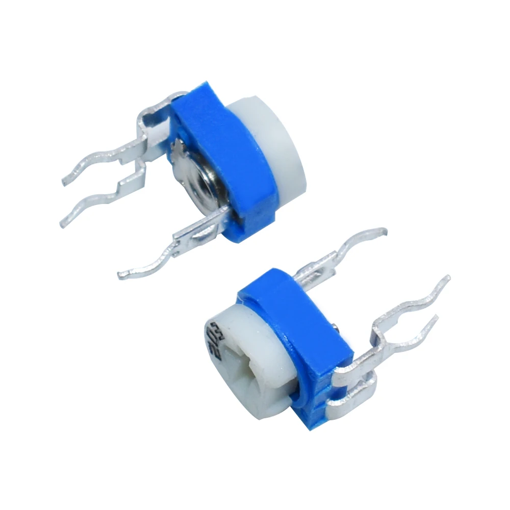 10 Kinds Of 100 (100R - 1M) RM065 Blue And White Adjustable Resistor 6MM Sorting Kit