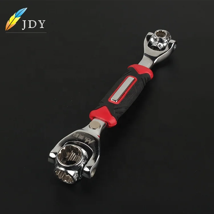 Multifunction adjustable spanner tool kit with 360 Degree Rotating Head 48 in 1 Socket Wrench