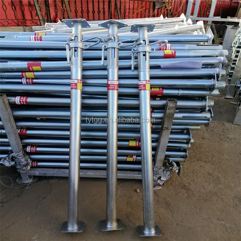 Galvanized Steel Acro Prop Shuttering Jacks Steel Acrow Shoring Scaffolding Steel Props For Building Construction
