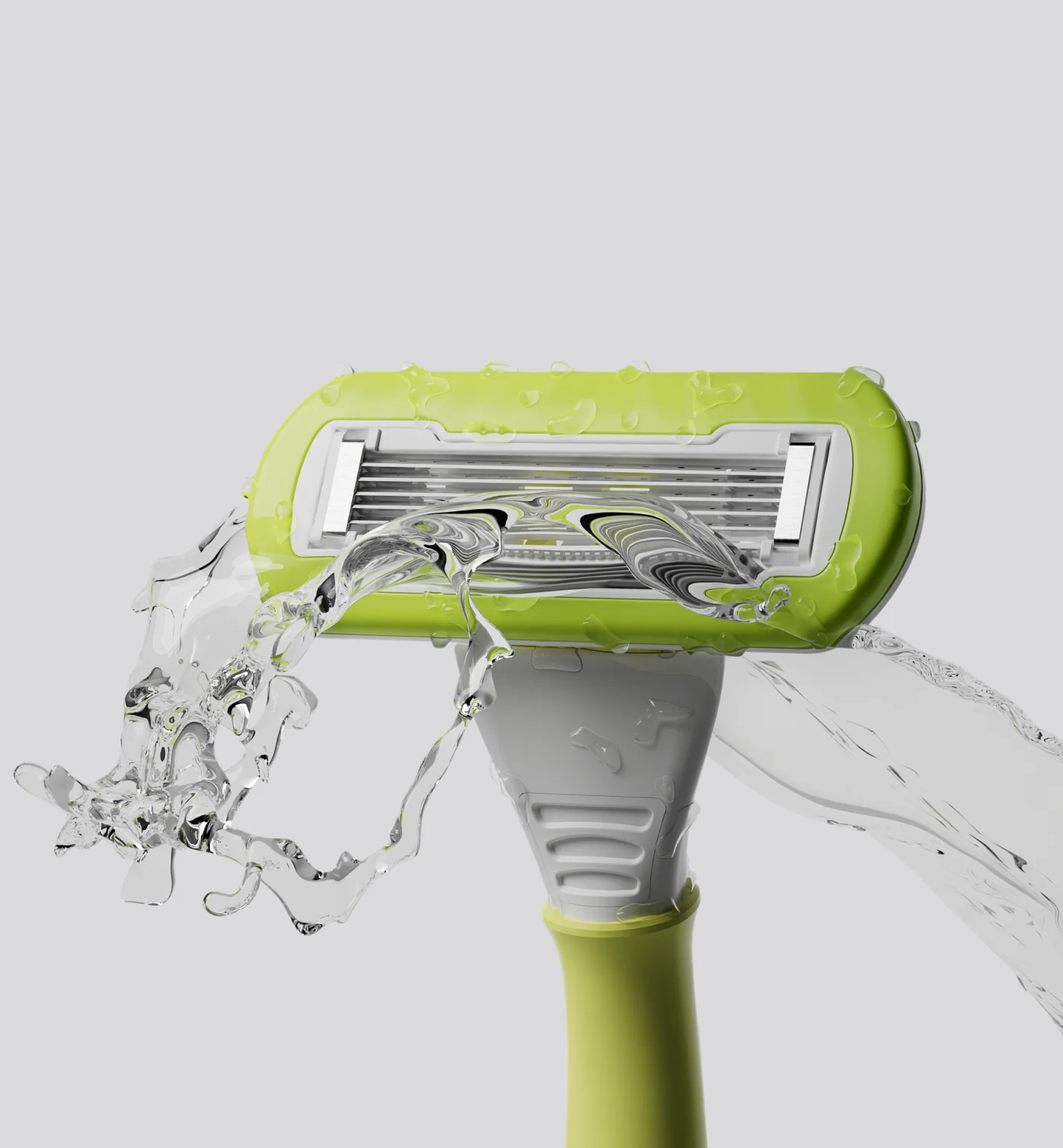Lady 5 Blades Aloe Vera Lubricating Strip Surrounding Lubricants  Sweden Stainless Steel Razor