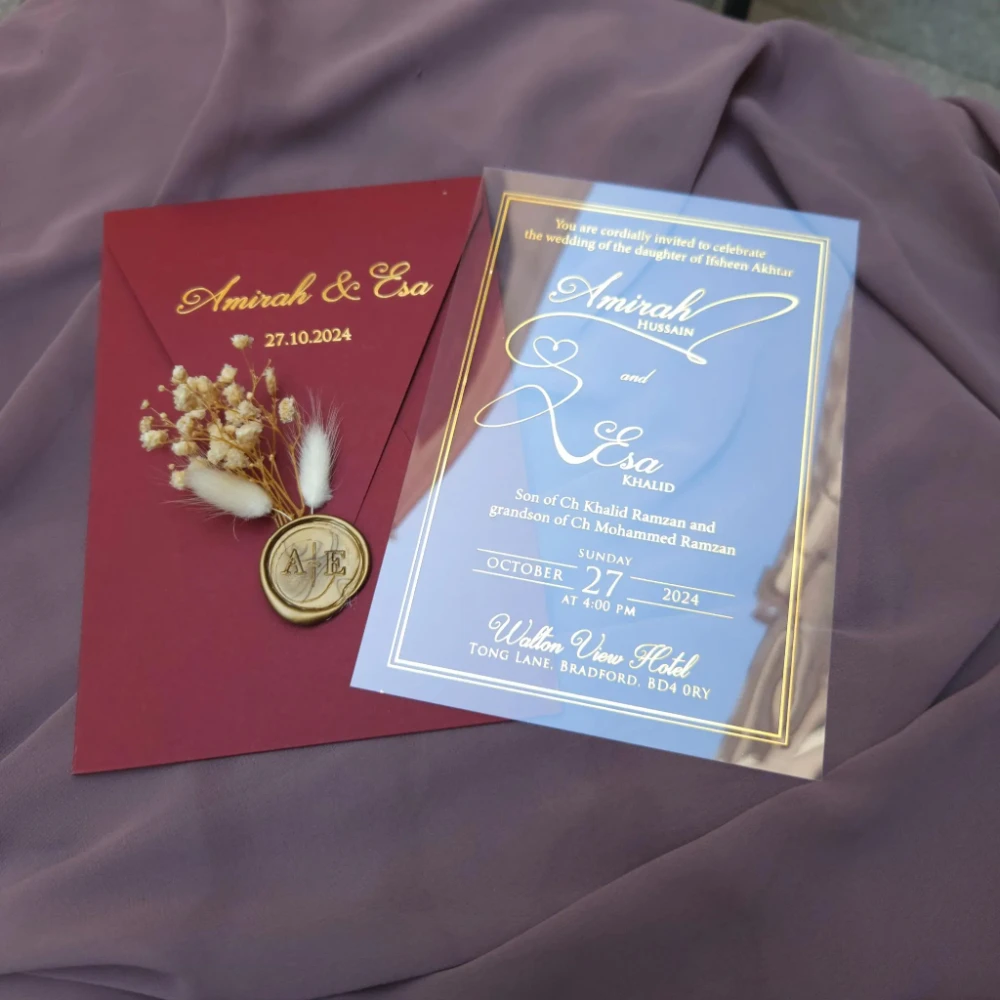 Arabic Invitation Islamic Invitation Muslim Wedding Invitation Card