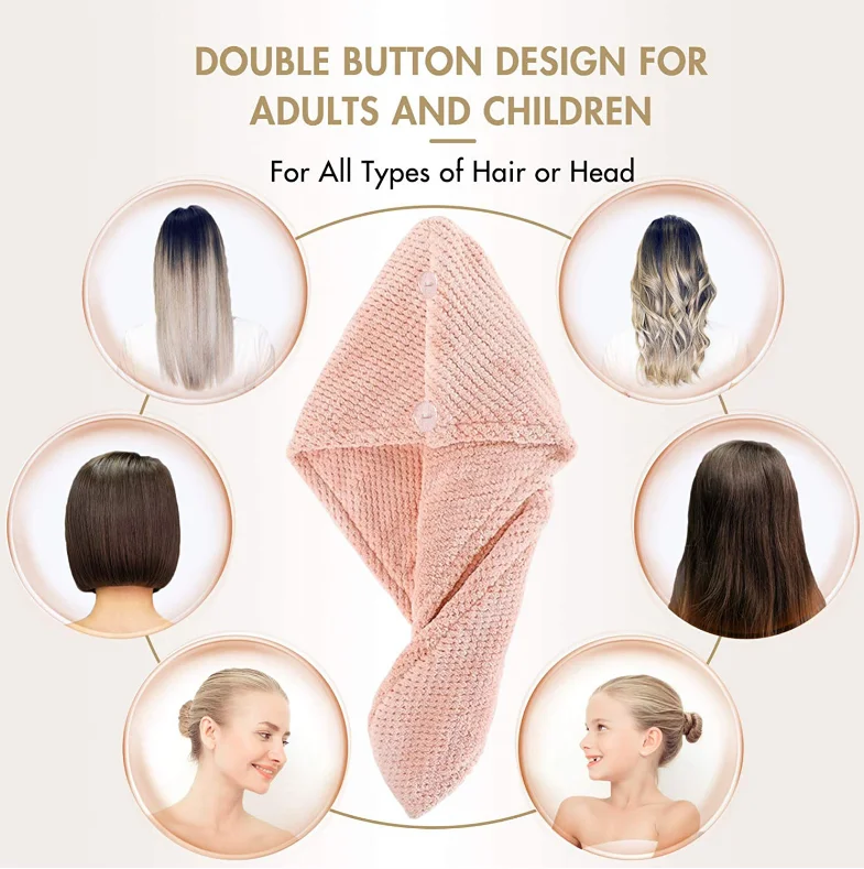 Factory Wholesale Hair Salon Towel Dry Hair Towel Micro Fibre Hair Towel