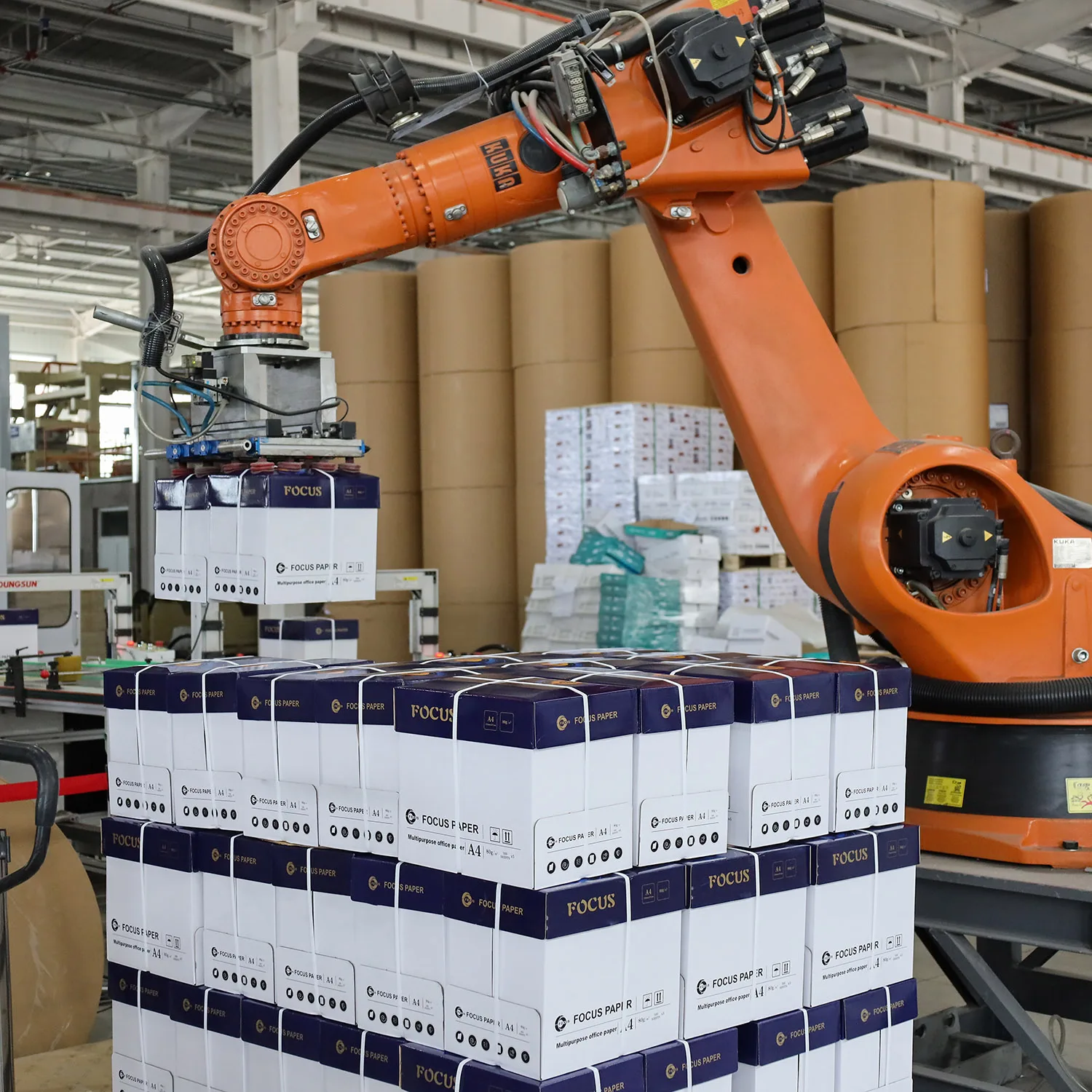 Focus Cheap A4 Copy Paper 70g A4 Print Paper 500 Sheets One Ream Customized for Packaging