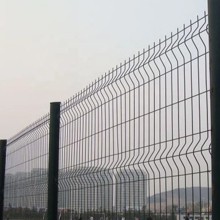 Latest metal Security Galvanized 3d Curved Welded Wire Mesh Panel Fence for Road Garden Land School playground
