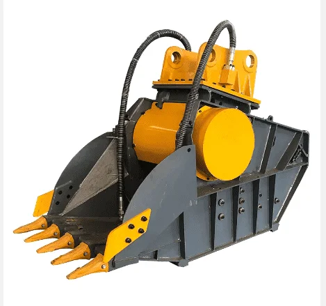 Multifunctional Crushing Bucket High Quality Crusher Bucket Stone Material Rock Crushing Bucket Excavator