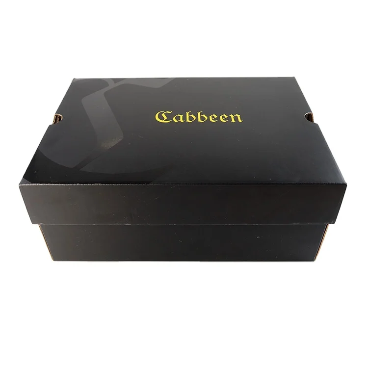 FSC Custom logo paper black shipping box for clothing and shoes