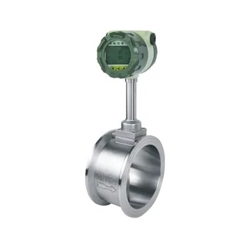  Flange connection mass gas vortex flow meter digital 4-20mA output flowmeter for high temperature