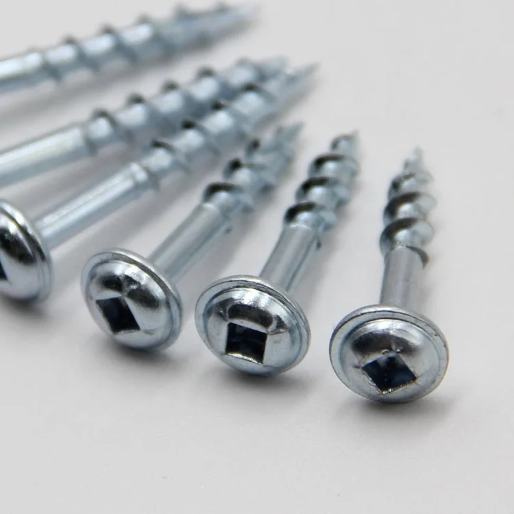 #8*1 coarse thread square drive round washer head pocket hole screws