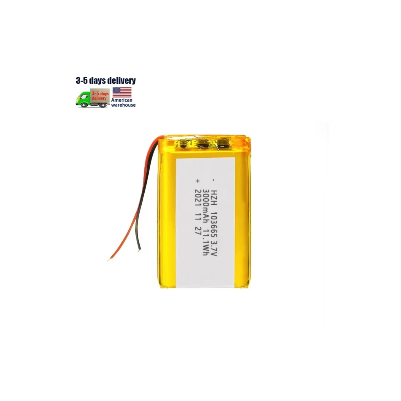 KC certified large capacity 3000mah lithium polymer battery 103665 3.7v lithium polymer rechargeable lithium battery