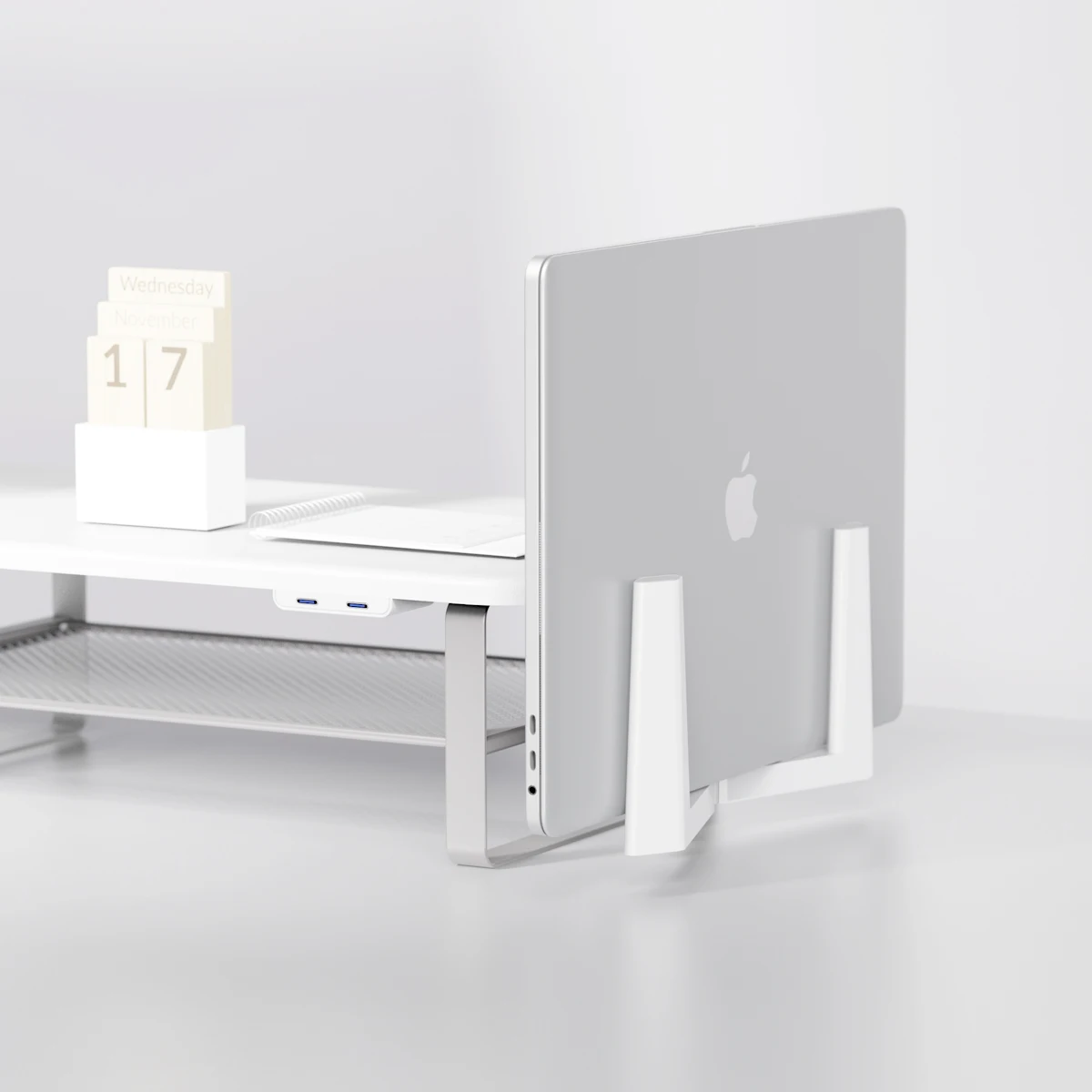 Hot Selling Extra Large Storage PC monitor stand 2 laptop Computer desks Monitor Stand riser with USB-C