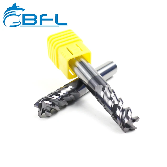 BFL новый дизайн 4 канавки плоский квадратный фрезерный резец карбидная Концевая фреза френа для нержавеющей стали высокая твердость