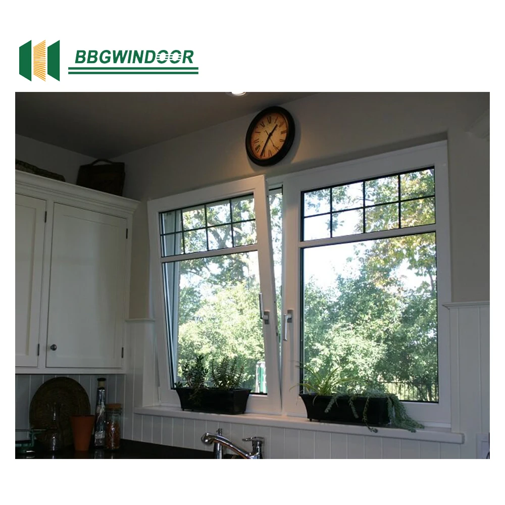 Lukliving aluminium double glazed energy saving soundproof latest tilt and turn windows