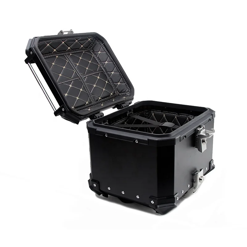 36L Aluminum Alloy Plate Motorcycle Waterproof Quick Release Top Box Full Face Helmet Case for Honda CB500X CB650F