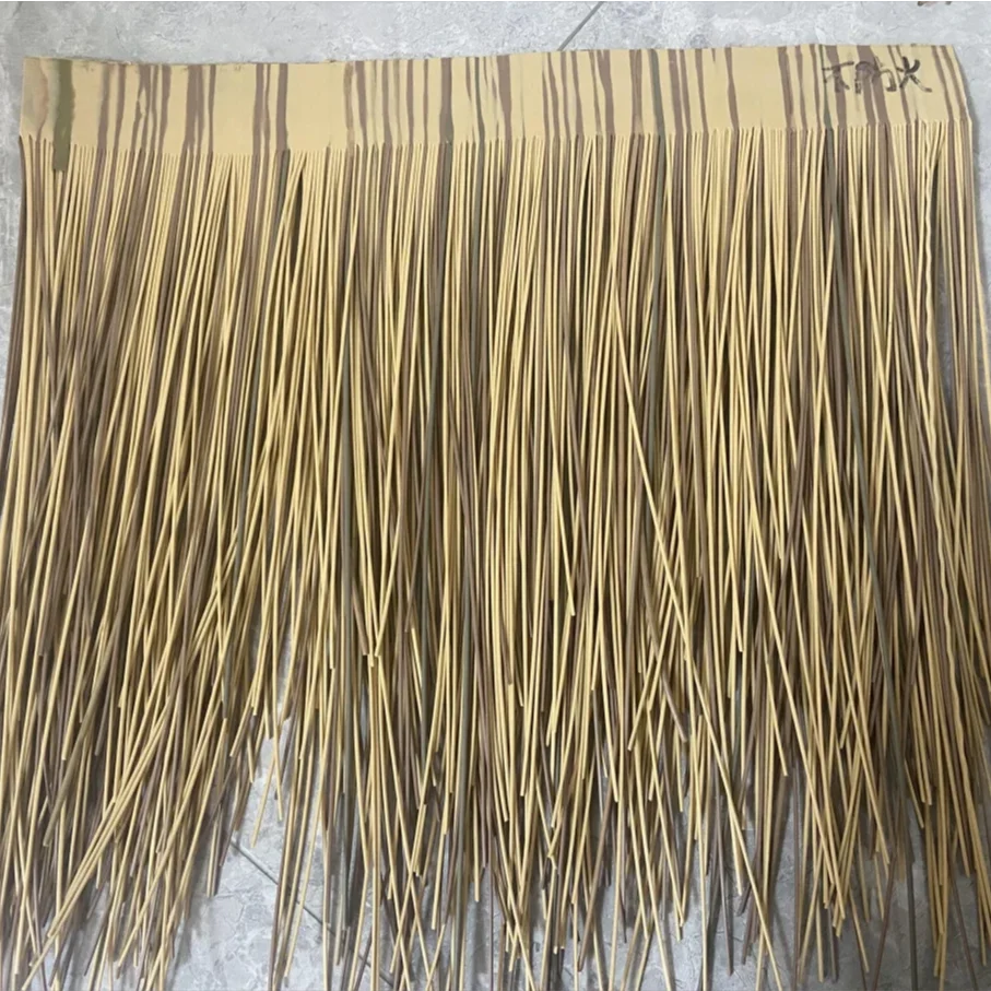 High Quality Synthetic Palm Artificial Straw Thatched Roof Gazebo Balinese Hut Roof Thatch