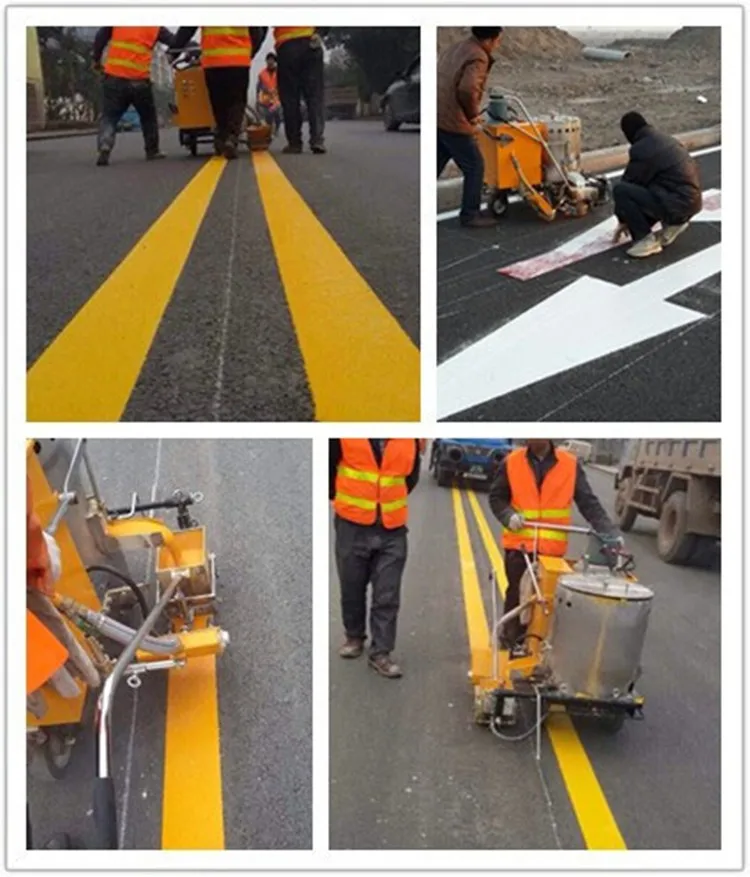 Manual Hand-pushed Screed Thermoplastic Applicator Hot Melt Lining Road Lane Marking Machine for City Roads
