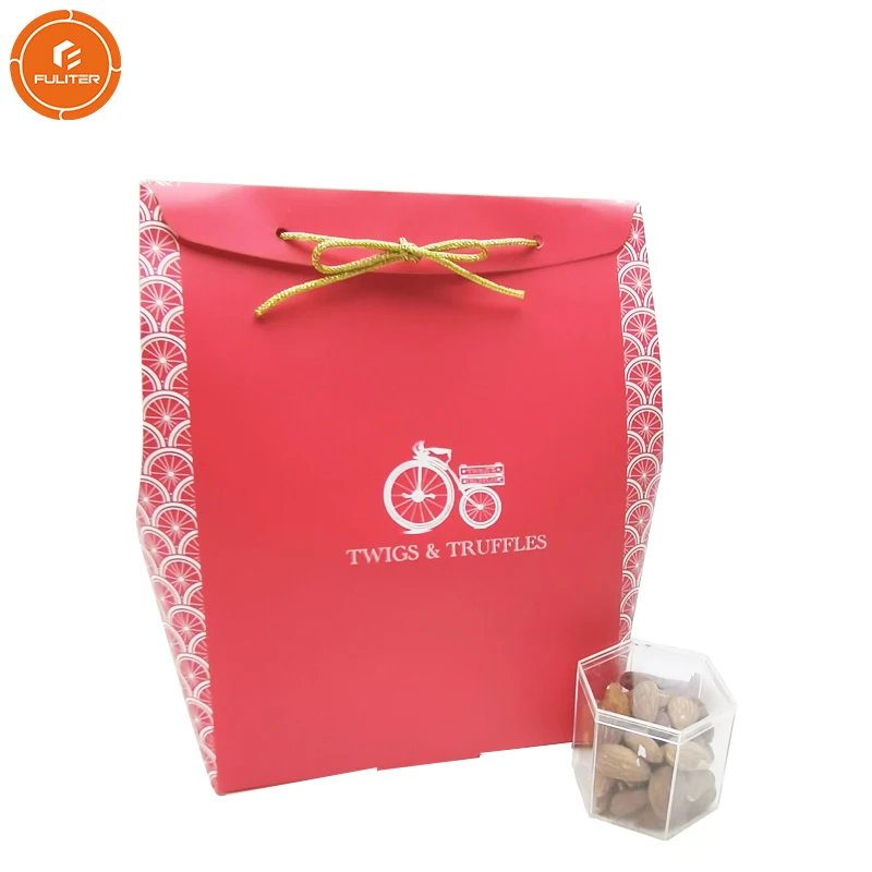 Chocolate Dates Nuts Dry Fruit Candy Storage Gold Gimp  Packaging Paper Bag