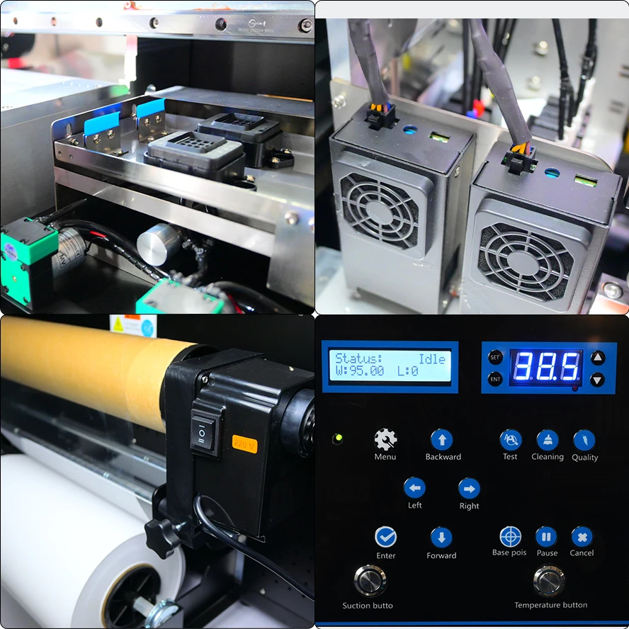 ZUNSUNJET цифровой Самый дешевый uvdtf uv dtf принтер оптом печатная машина A3 Uv Dtf с 3Pc Xp600 печатающая головка