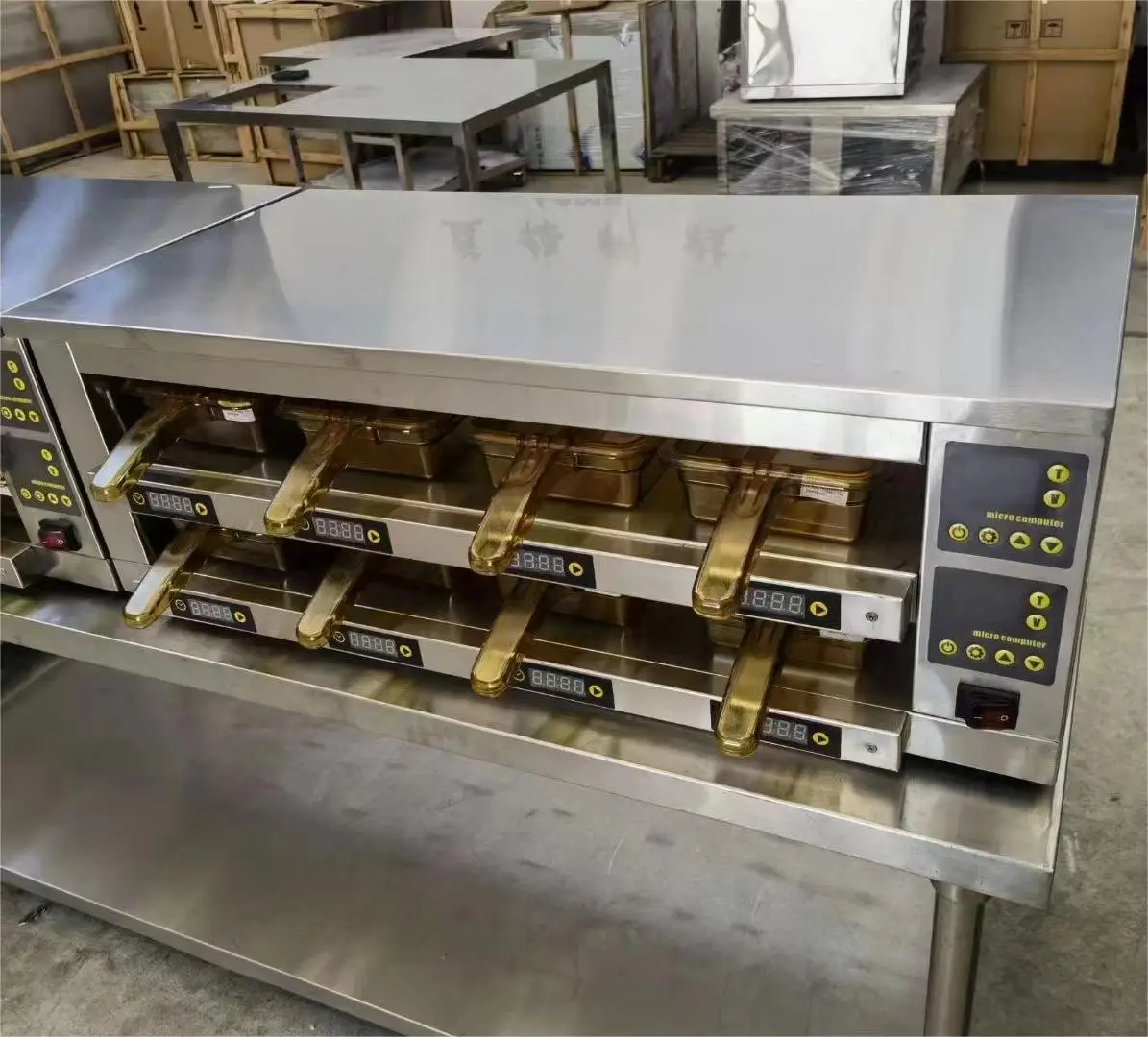 Fast Food Restaurant 2 3 4 Layer Commercial Hot Food Display Hamburger Meat Warmer