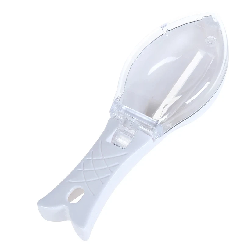 Easy To Clean Plastic Fish Cleaning Tool Kitchen Tool With Lid Cooking Utensils Fish Scale Manual Scraper Hangable, Easy To Cle