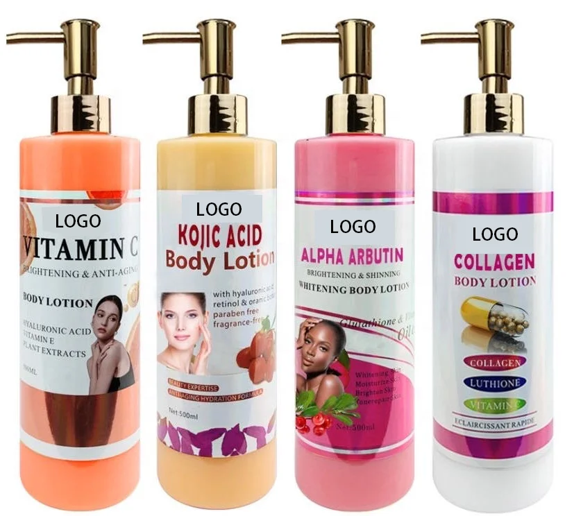 Factory hot sell Collagen body lotion fruit acid extract Lightening Organic Anti-wrinkle Moisturizer smooth uneven texture face