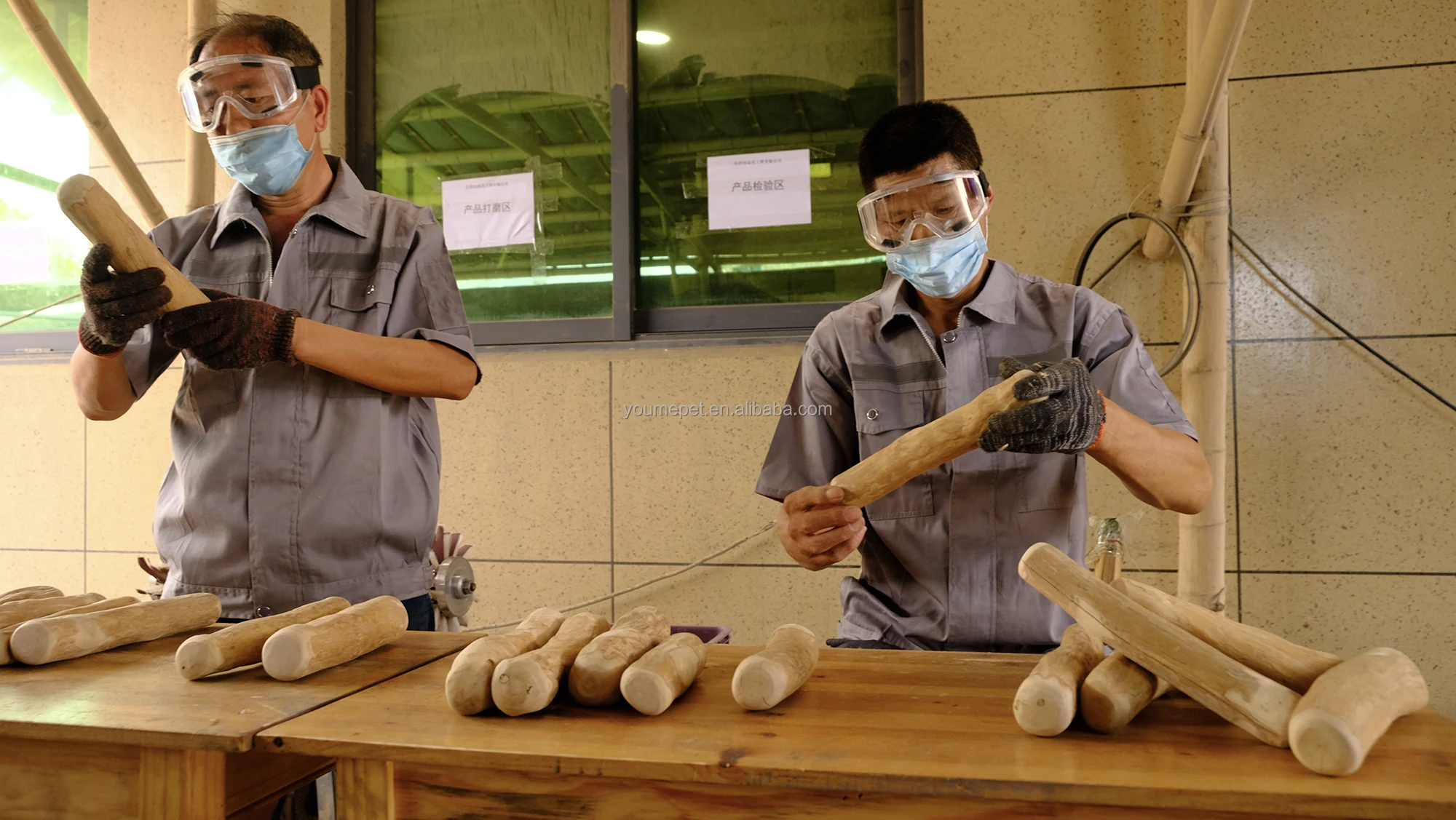 YOUME Factory Price Pet Toys 100% Coffee Wood Natural Coffee Wood Chew Toy for Medium-Sized Dogs