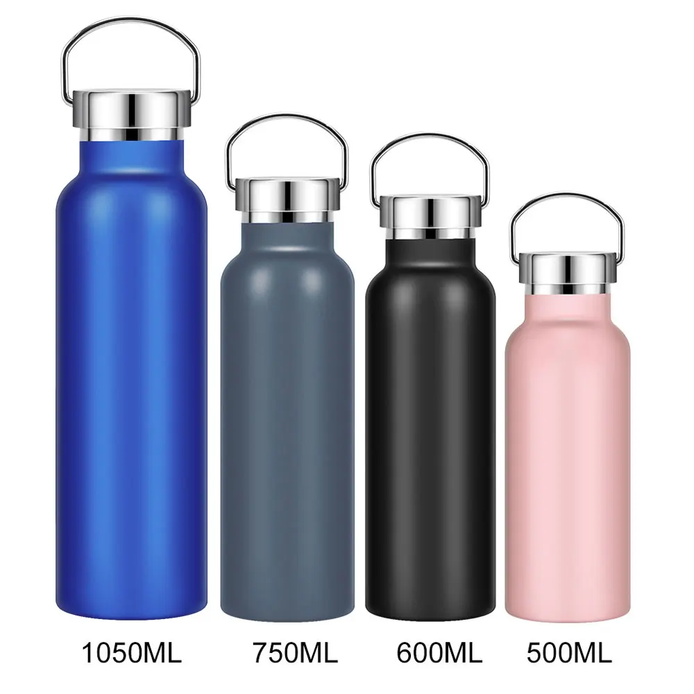 Eco Friendly Double Wall Stainless Steel Bike Water Bottle  Metal Thermos Flask