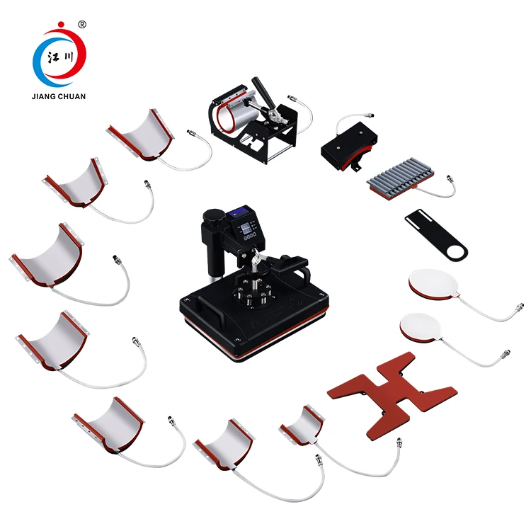 Multicolor 15 In 1 Combo Heat Press Machines All In One Sublimation Machine