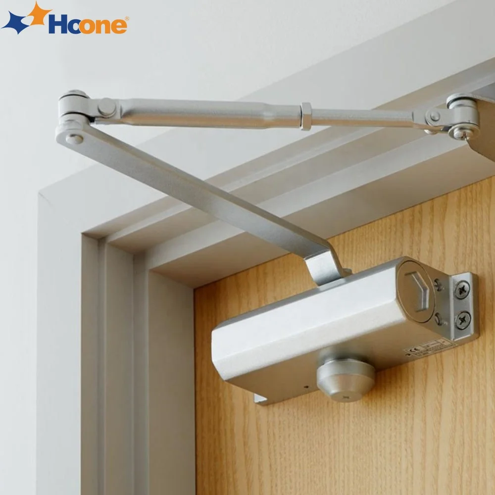 Hoone Multifunctional Automatic Waterproof Iron Overhead Door Closer 80KG Heavy Duty Hidden Concealed Hydraulic Door Closers