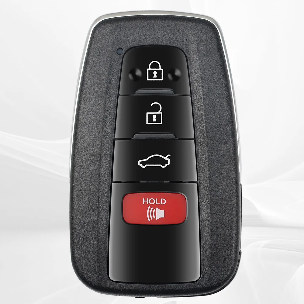 MS 3+1Buttons Smart Car Remote Key Shell Factory auto Control Blank Case for TOYOTA Camry Vehicle Replacement Blank Fob Case