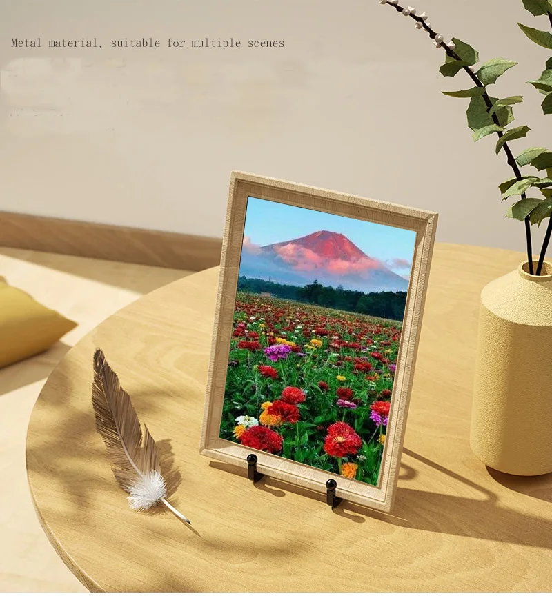 Metal Plate Stands for Display Picture Frame holder Stand Decorative Plate Book Photo Easel