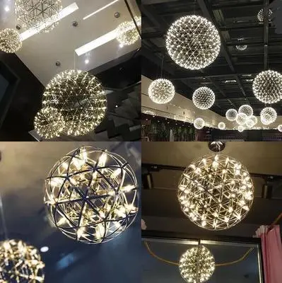Crystal Chandeliers Hotel Lamps Villas Bar Round Table Ball Stroller Chandeliers