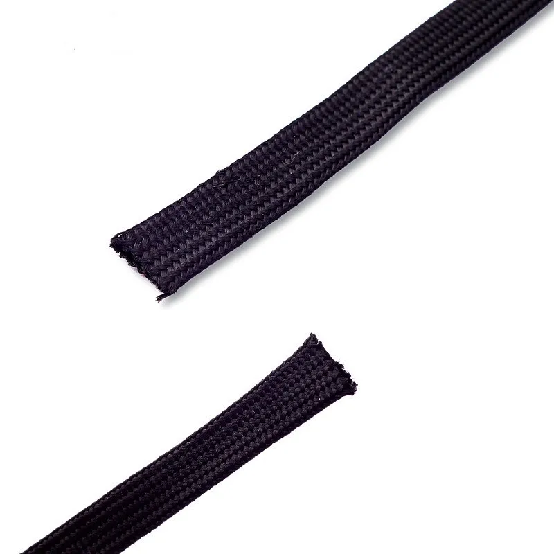 Wholesale Braided Flat 6mm 8mm 9mm 10mm  Rope 100% Polyester Draw Cord Braided Polyester Cord