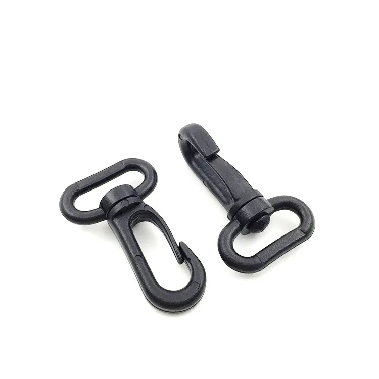 Plastic swivel  snap hook strap belt black clip hook