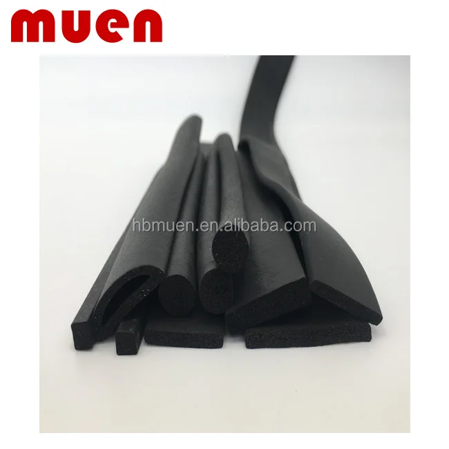 Factory direct EPDM flame retardant solid rubber strip/customized EPDM rubber seal strip