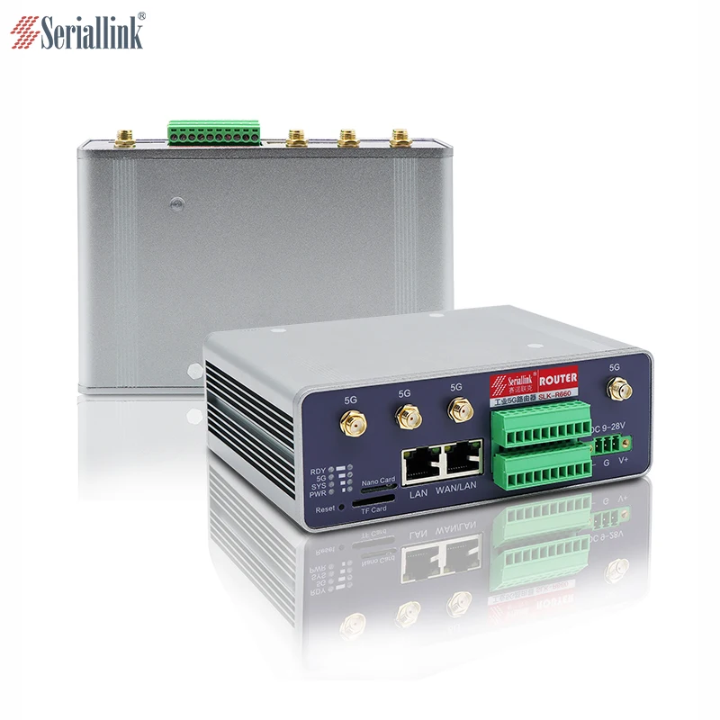 industrial 4G router Unlocked 4G LTE Modem Router with SIM TF Card  Slot and with  RS232 RS485 serial ports