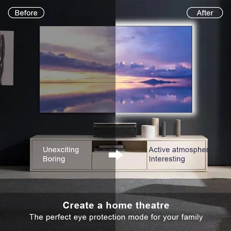 Hot Sale Background Lighting Smart Car Fita LED RGB Beds Strip Light Decoration Kit Lights