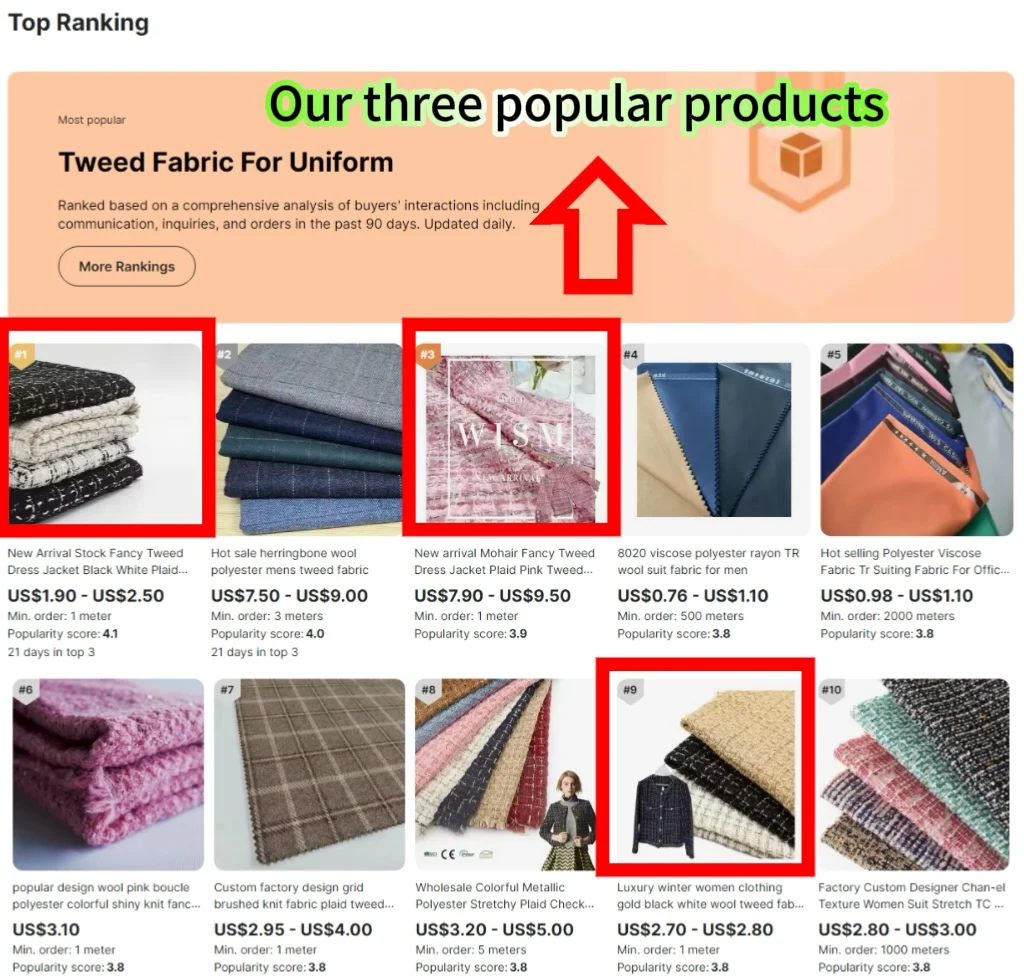 Top Hot Selling Fancy Tweed Jacket Black White Plaid Fabric Stock for Women Tweed Blazer